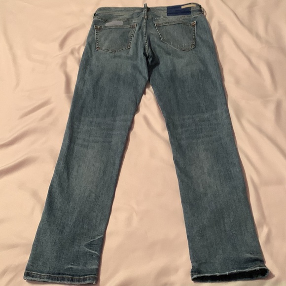 Pilcro and Anthropologie Slim Boyfriend Patchwork Jeans, size 26 - Picture 3 of 16